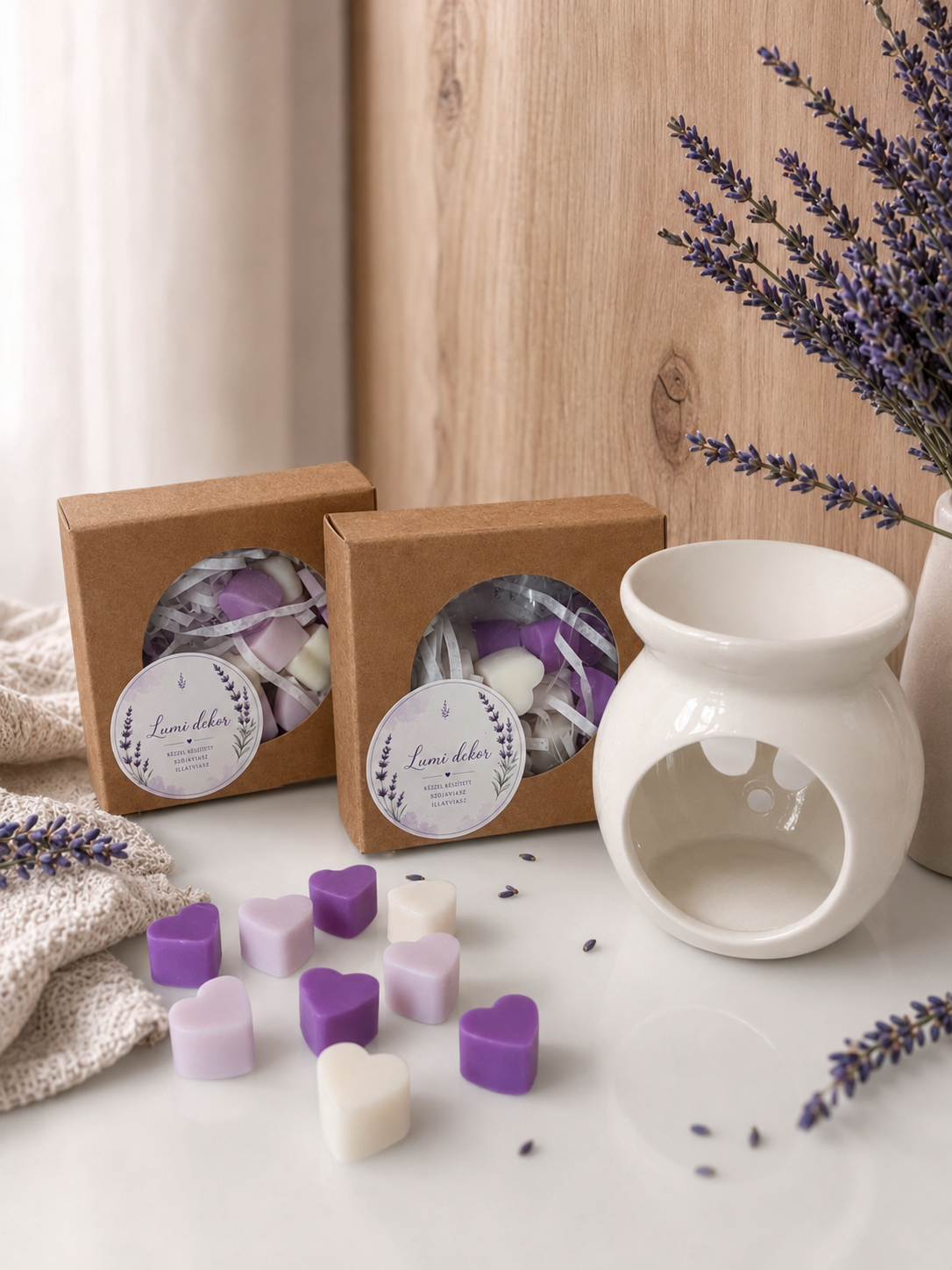 Levendulás szójaviasz illatviasz 20 db-os csomag aromalámpához